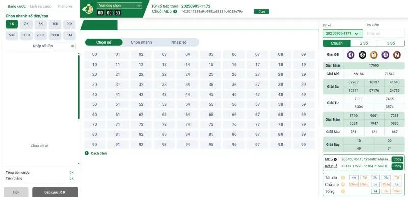 Chiến lược chơi Siêu Tốc MD5 hiệu quả