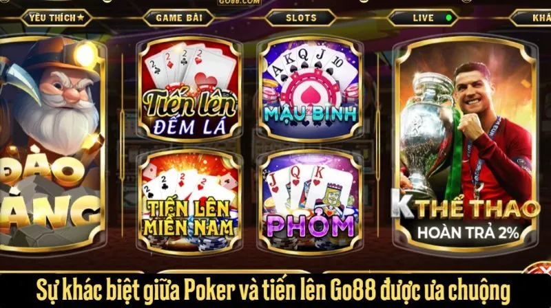 Poker và tiến lên khác nhau thế nào? Game nào dễ thắng hơn?